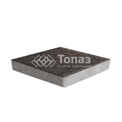 Тротуарная плитка Ромб, кармен с мраморной крошкой, 6 см