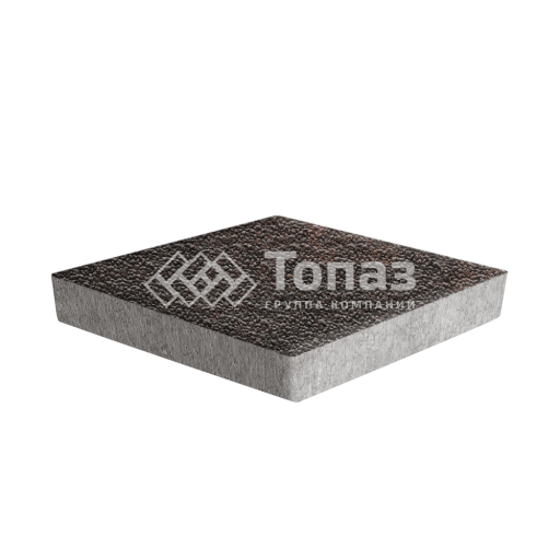 Тротуарная плитка Ромб, кармен с мраморной крошкой, 6 см