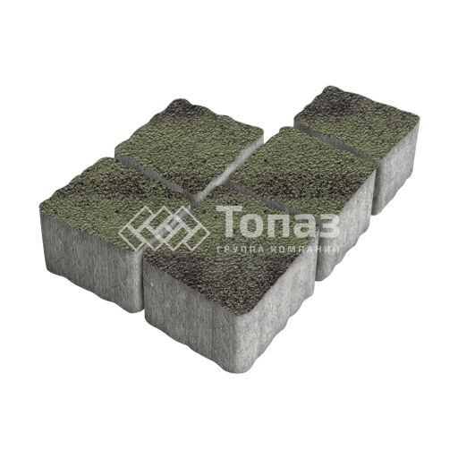 Тротуарная плитка Антик, янтарь на камне, 4 см