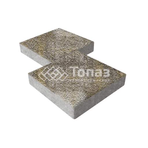 Тротуарная плитка Квадрат 400х400х60, степь с гранитной крошкой