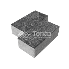 Тротуарная плитка 240х120х70, аляска черная с мраморной крошкой