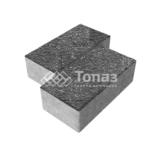 Тротуарная плитка 240х120х70, аляска черная с мраморной крошкой