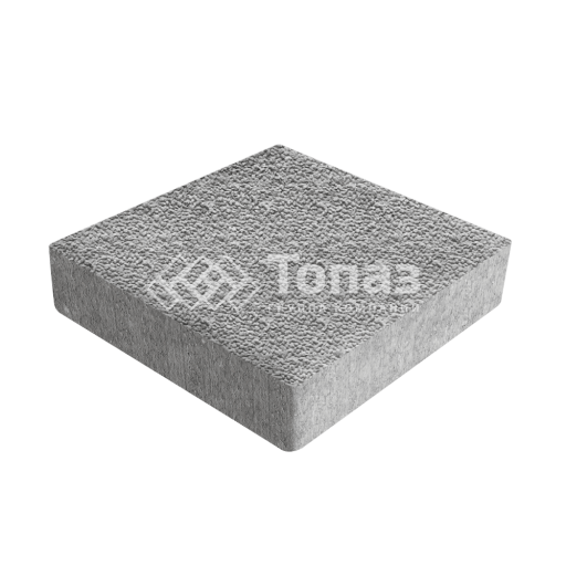 Тротуарная плитка Квадрат 200х200х40, серо-белая с мраморной крошкой