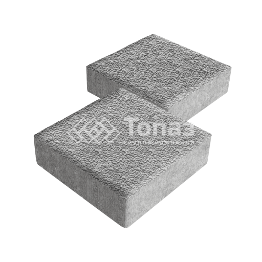 Тротуарная плитка Квадрат 200х200х40, серо-белая с мраморной крошкой