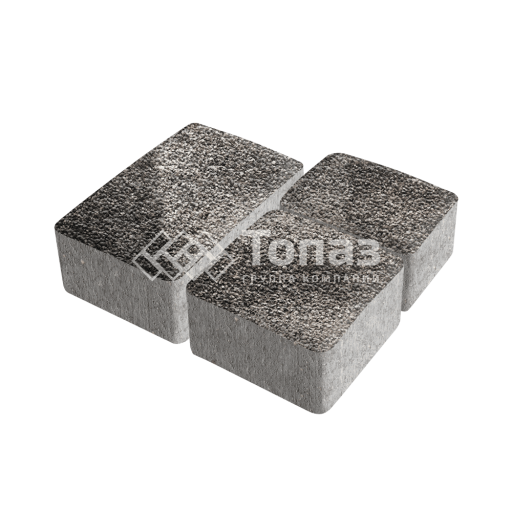 Тротуарная плитка Старый город, агат коричневый с мраморной крошкой, 4 см