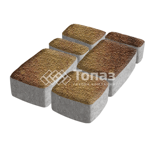 Тротуарная плитка Классико, каир с гранитной крошкой, 6 см