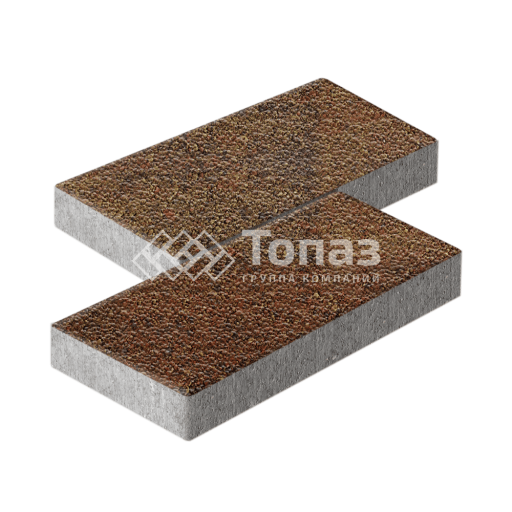 Тротуарная плитка 500х250х60, джафар оранжевый с гранитной крошкой