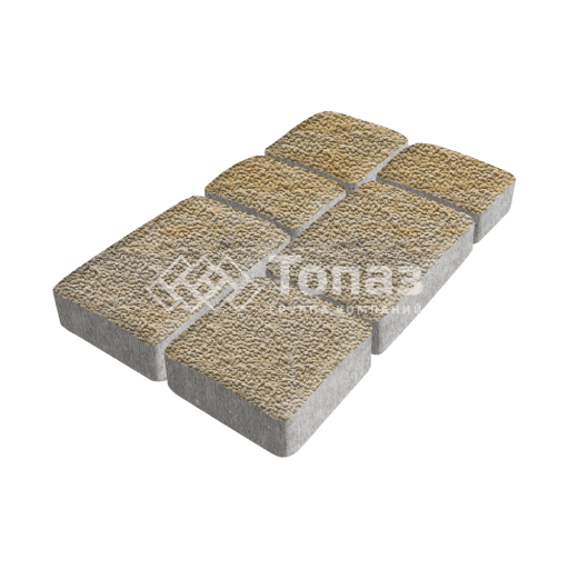 Тротуарная плитка Брук, особая серия с мраморной крошкой, 4 см