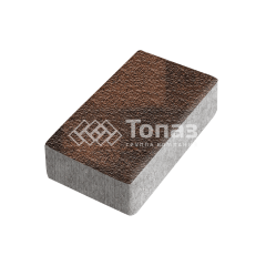 Тротуарная плитка Брусчатка, сорренто с гранитной крошкой, 10 см