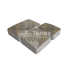 Тротуарная плитка Брук, степь с мраморной крошкой, 6 см