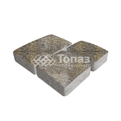 Тротуарная плитка Брук, степь с мраморной крошкой, 6 см