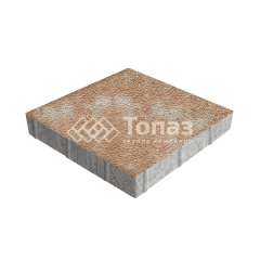 Тротуарная плитка Квадрат 500х500х70, сансет на камне