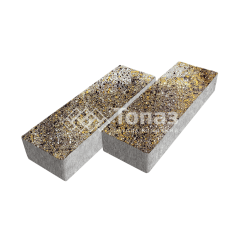 Тротуарная плитка 300х100х60, агат желтый