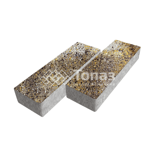 Тротуарная плитка 300х100х60, агат желтый