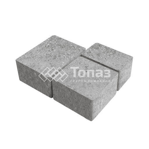 Тротуарная плитка Лэндхаус, серо-белая, 4 см