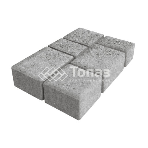 Тротуарная плитка Лэндхаус, серо-белая, 4 см