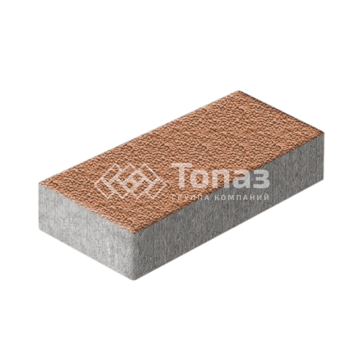 Тротуарная плитка 600х300х60, оранжевая с мраморной крошкой