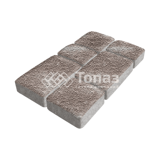 Тротуарная плитка Брук, авантюр с мраморной крошкой, 4 см