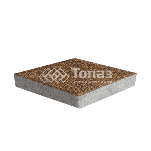 Тротуарная плитка Ромб, листопад с мраморной крошкой, 6 см