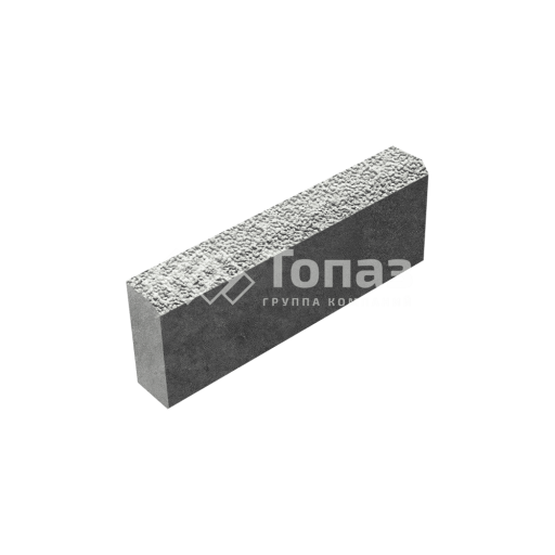 Камень бортовой БР 50.20.8, белый с мраморной крошкой