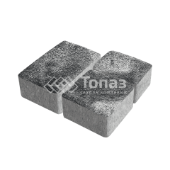 Тротуарная плитка Старый город, черно-белая с гранитной крошкой, 4 см