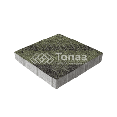 Тротуарная плитка Квадрат 400х400х60, янтарь с гранитной крошкой