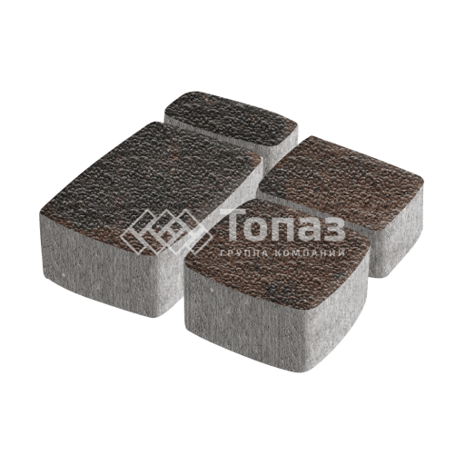 Тротуарная плитка Классико, конго с гранитной крошкой, 6 см