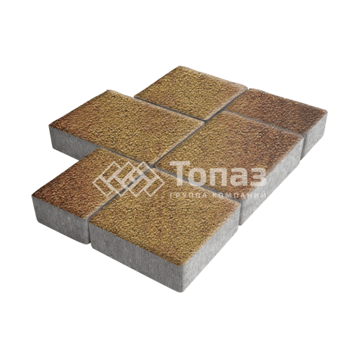 Тротуарная плитка Новый город, каир на камне, 6 см