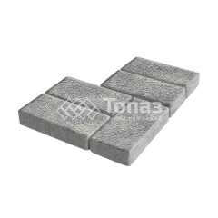 Тротуарная плитка Брусчатка, аква на камне, 10 см