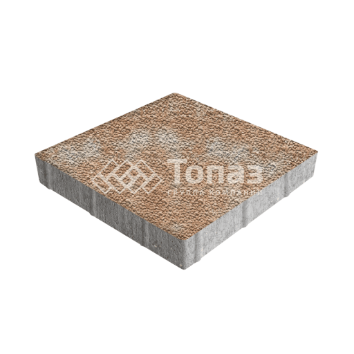 Тротуарная плитка Квадрат 500х500х70, сансет с мраморной крошкой