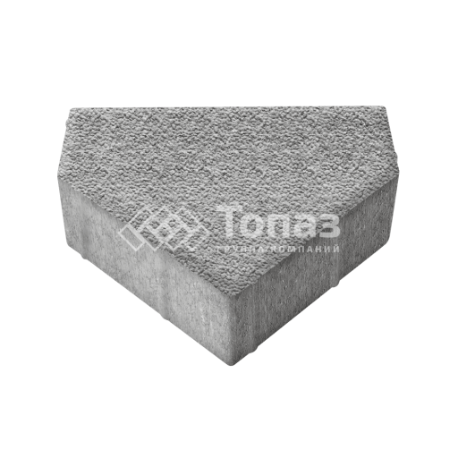 Тротуарная плитка Тиара, серо-белая с гранитной крошкой, 6 см