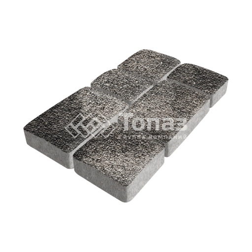 Тротуарная плитка Брук, агат коричневый с мраморной крошкой, 4 см