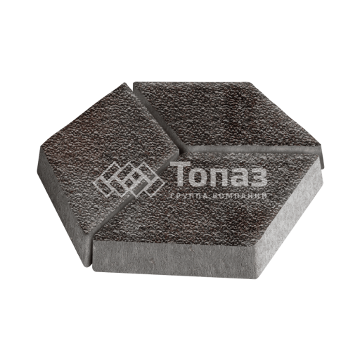 Тротуарная плитка Ромб, мокко с мраморной крошкой, 6 см