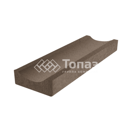 Водоотводный лоток 500х150х50 мм, коричневый в полном окрасе