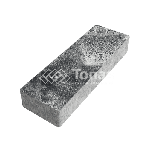 Тротуарная плитка 300х100х60, черно-белая