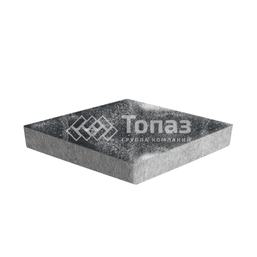 Тротуарная плитка Ромб, черно-белая, 6 см