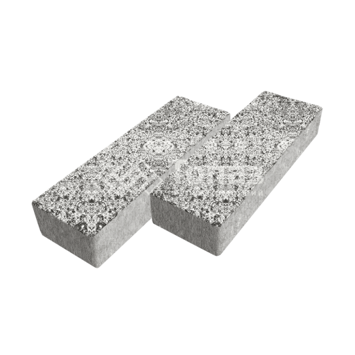 Тротуарная плитка 300х100х60, аляска белая