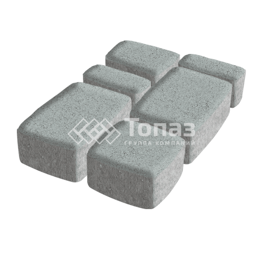 Тротуарная плитка Классико, серая, 4 см