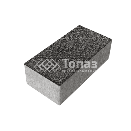 Тротуарная плитка 240х120х70, джафар черный с мраморной крошкой