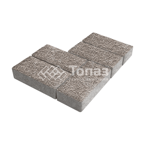 Тротуарная плитка 200х100х80, сахара с мраморной крошкой