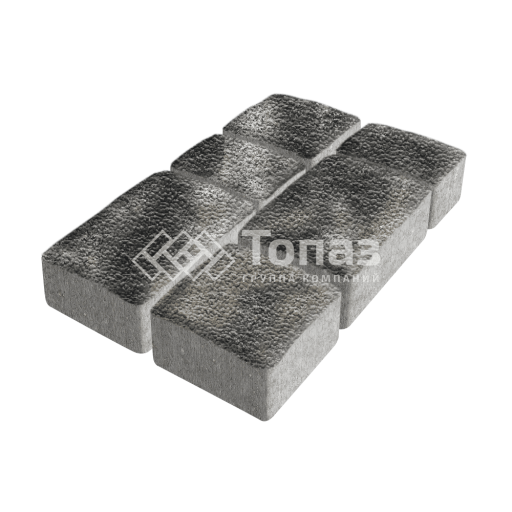 Тротуарная плитка Старый город, стоун с гранитной крошкой, 6 см