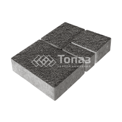 Тротуарная плитка Мюнхен, джафар черный с гранитной крошкой, 4 см