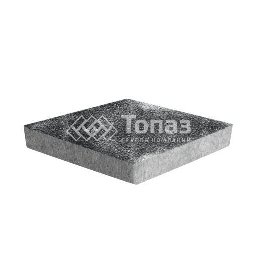 Тротуарная плитка Ромб, черно-белая на камне, 6 см