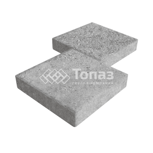 Тротуарная плитка Квадрат 300х300х60, серо-белая