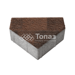 Тротуарная плитка Тиара, сорренто с гранитной крошкой, 6 см