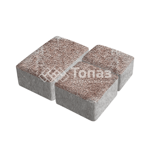 Тротуарная плитка Старый город, хаски с гранитной крошкой, 6 см