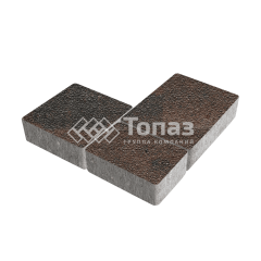 Тротуарная плитка Новый город, конго на камне, 6 см