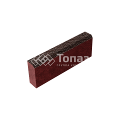 Камень бортовой БР 50.20.8, клинкер с мраморной крошкой, красное основание