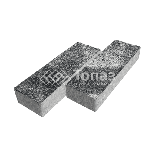 Тротуарная плитка 300х100х60, черно-белая с гранитной крошкой