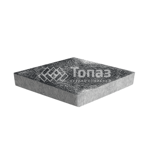 Тротуарная плитка Ромб, черно-белая с гранитной крошкой, 6 см